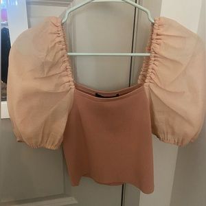 Anna Grace puffy sleeve top